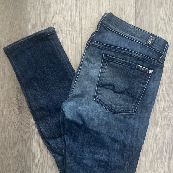 7 for all mankind skinny boyfriend jeans EUC - Picture 4 of 10